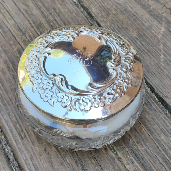 Vintage Bath & Body Vintage Houbigant Paris Glass Dress Powder Jar